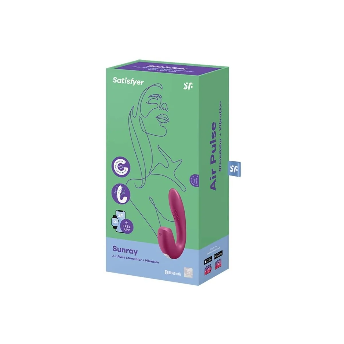 Sunray Stimulator und Vibrator App Rot von Satisfyer Connect kaufen | Fesselliebe