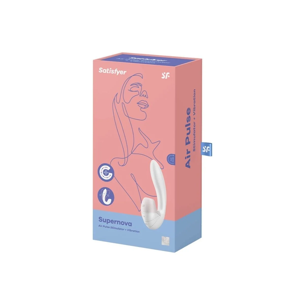 Supernova Luftpulsstimulator & Vibration Weiss von Satisfyer Air Pulse kaufen | Fesselliebe