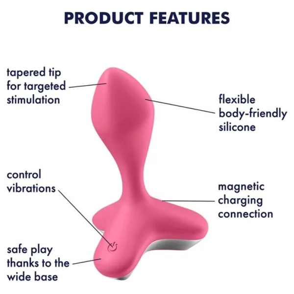 Game Changer Plug Vibrator Rosa von Satisfyer Plugs kaufen | Fesselliebe