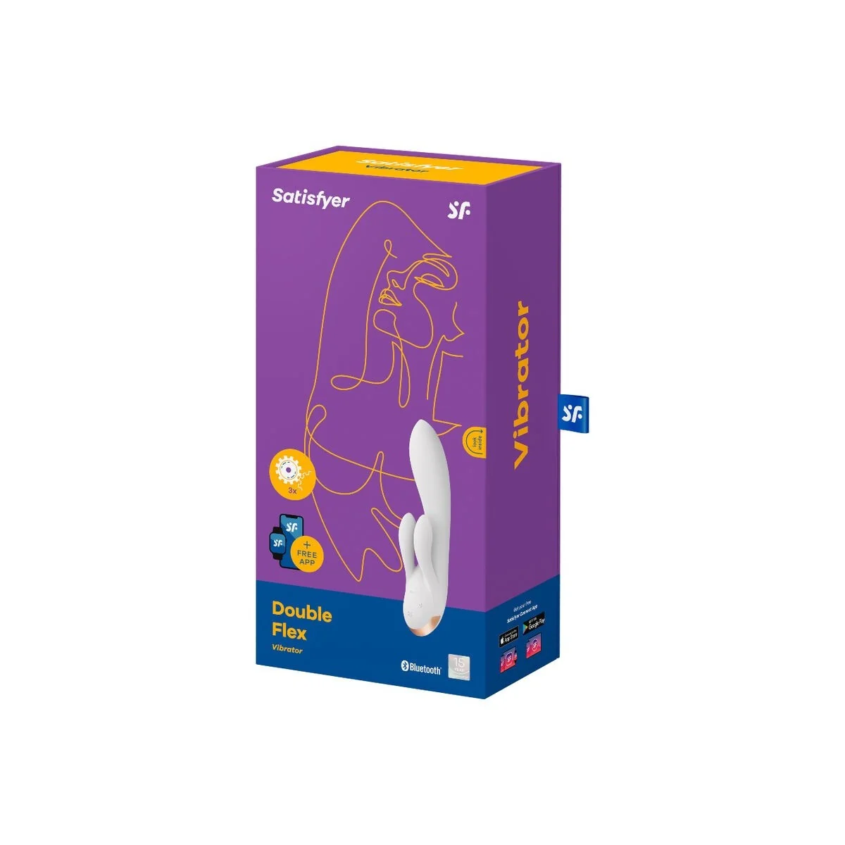 Double Flex Vibrator App Weiss von Satisfyer Connect kaufen | Fesselliebe