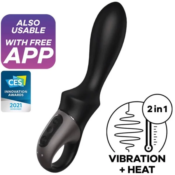 Heat Climax Anal Vibrator App Schwarz von Satisfyer Connect kaufen | Fesselliebe
