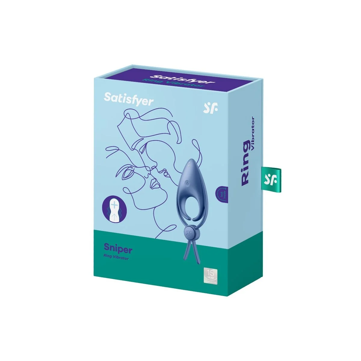 Sniper Ringvibrator Blau von Satisfyer Ring kaufen | Fesselliebe