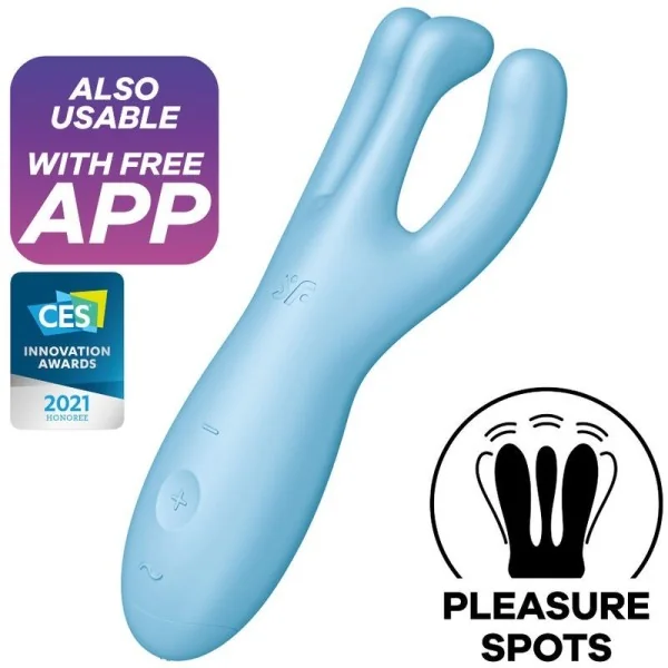 Threesome 4 Vibratorapp Blau von Satisfyer Connect kaufen | Fesselliebe
