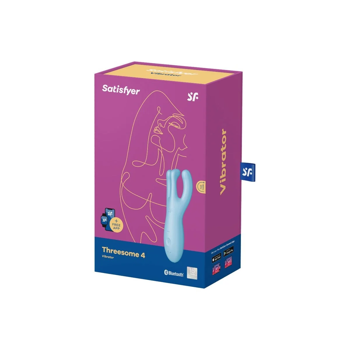 Threesome 4 Vibratorapp Blau von Satisfyer Connect kaufen | Fesselliebe