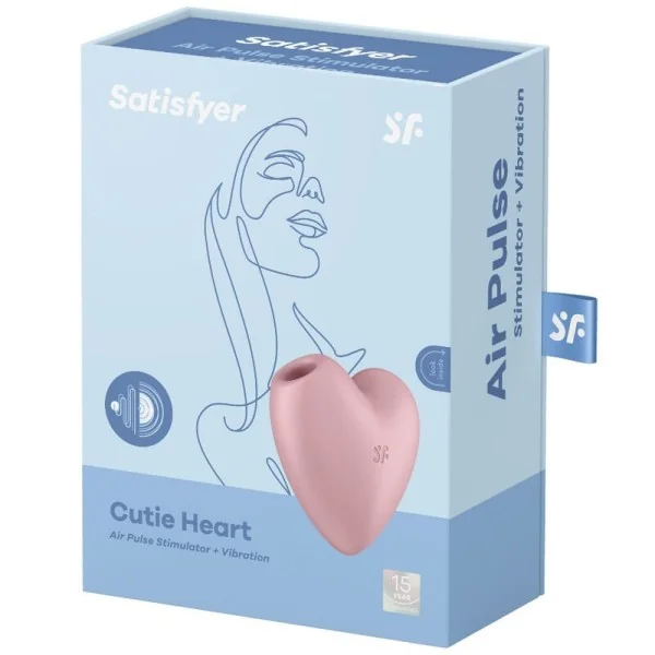 Cutie Heart Air Pulse Stimulator & Vibrator Rosa von Satisfyer Air Pulse kaufen | Fesselliebe