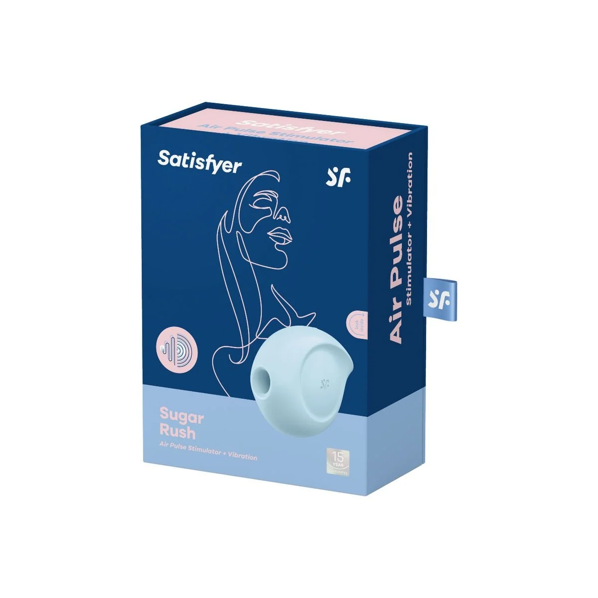 Sugar Rush Air Pulse Stimulator & Vibrator Blau von Satisfyer Air Pulse kaufen | Fesselliebe