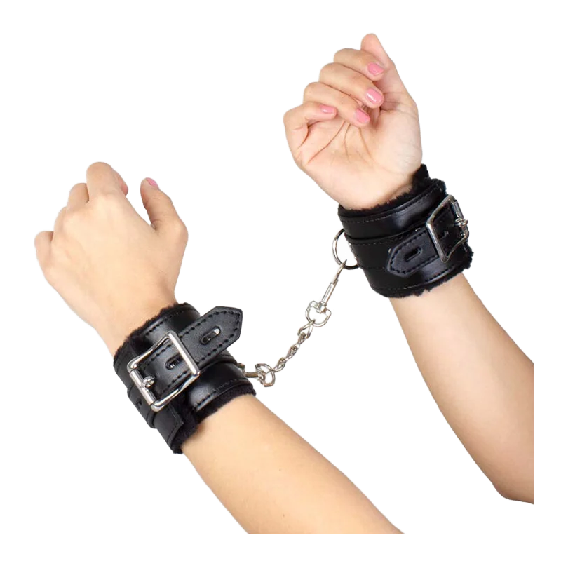 Schwarze Bondage-Handschellen Bdsm-Kollektion von Secretplay 100% Fetish kaufen | Fesselliebe