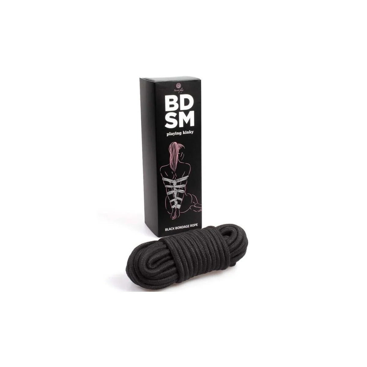 Schwarzes Bondage-Seil Bdsm-Kollektion von Secretplay 100% Fetish kaufen | Fesselliebe