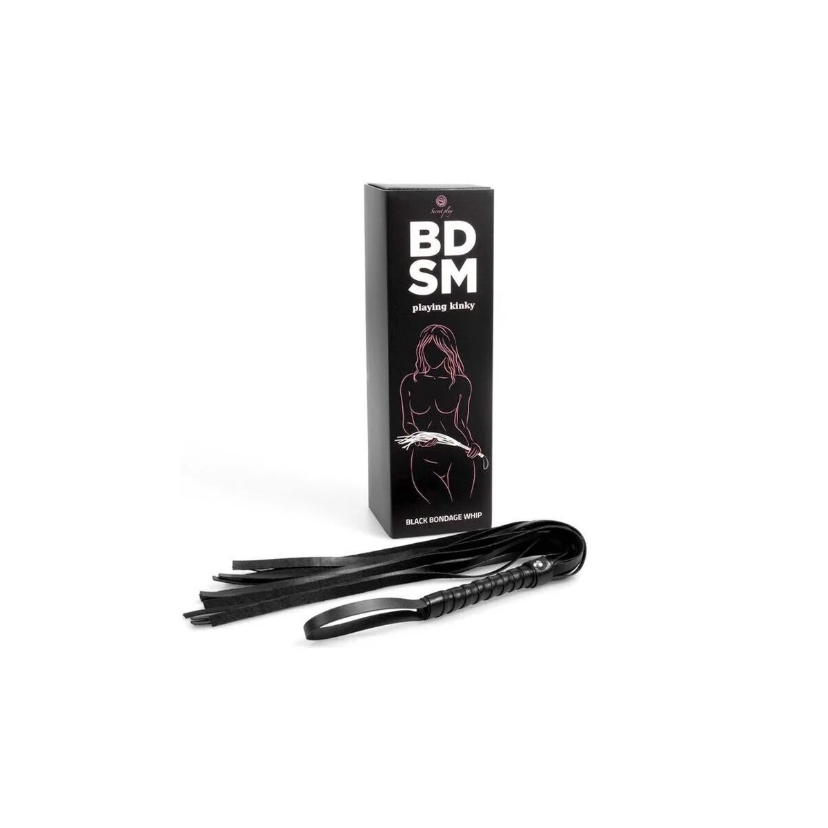 Schwarze Bondage-Peitsche Bdsm-Kollektion von Secretplay 100% Fetish kaufen | Fesselliebe