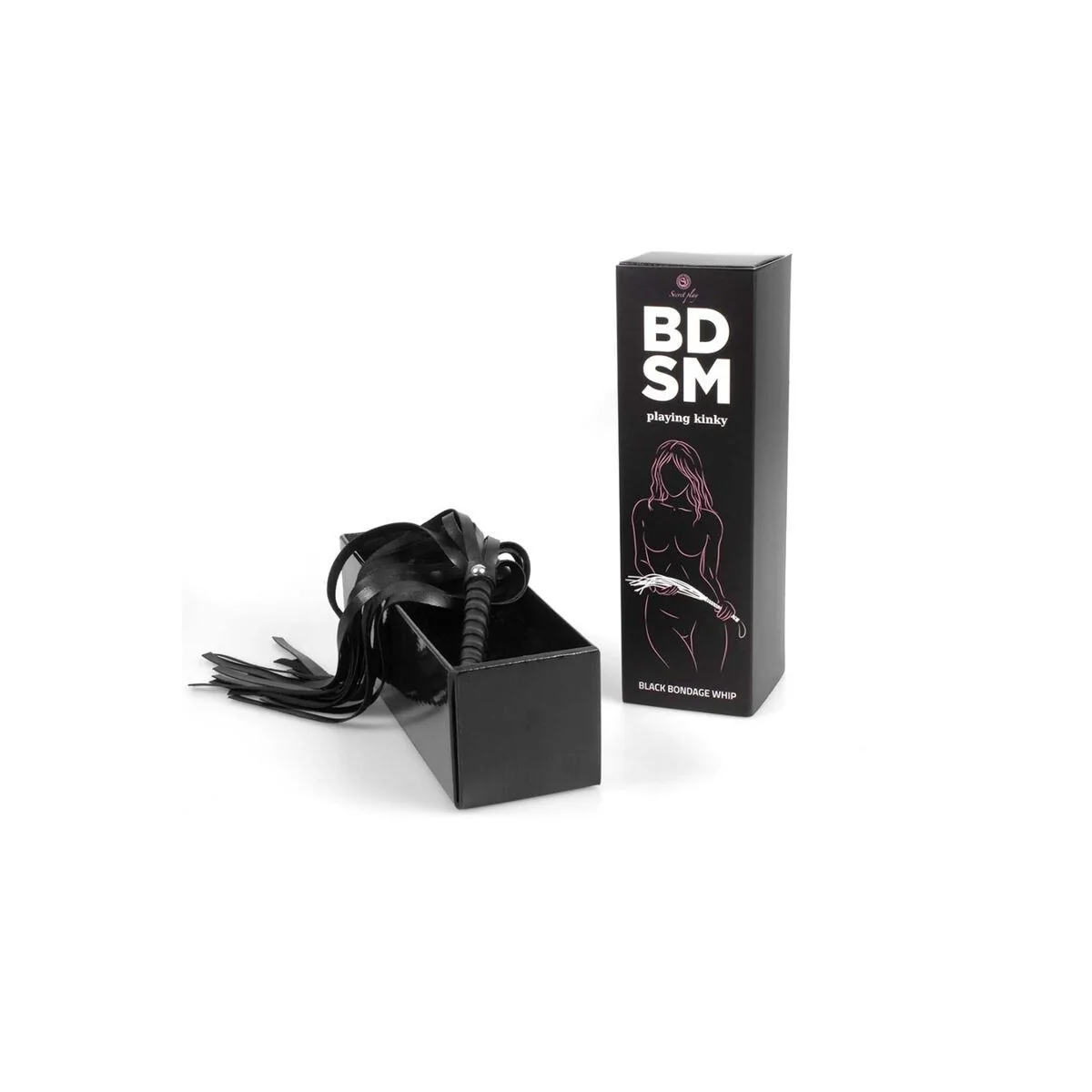 Schwarze Bondage-Peitsche Bdsm-Kollektion von Secretplay 100% Fetish kaufen | Fesselliebe