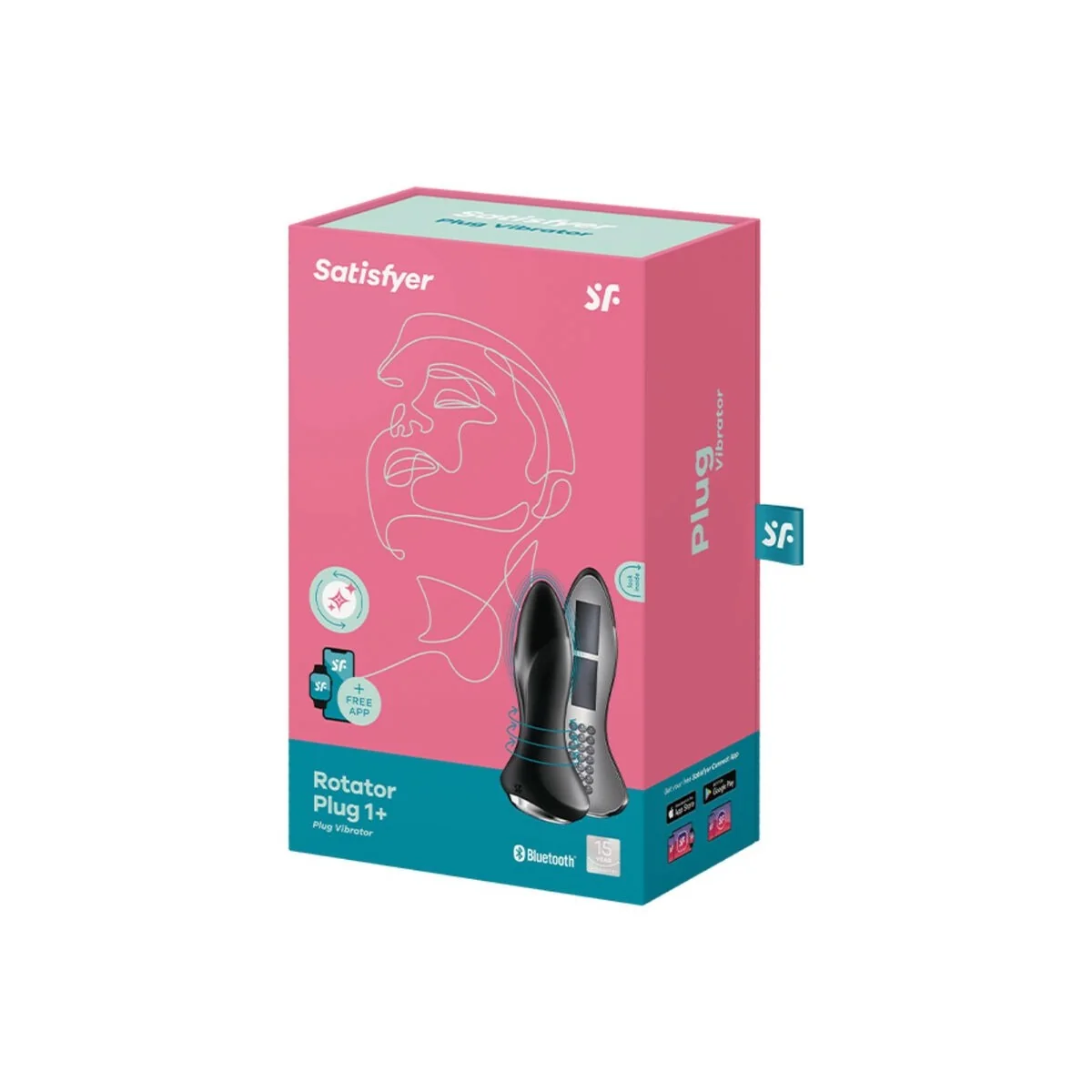 Rotator Plug 1+ Vibrierende Plugapp Schwarz von Satisfyer Connect kaufen | Fesselliebe