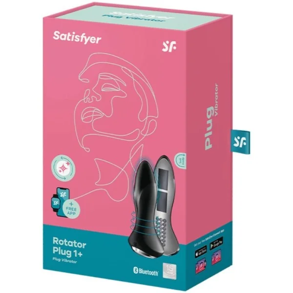 Rotator Plug 1+ Vibrierende Plugapp Schwarz von Satisfyer Connect kaufen | Fesselliebe