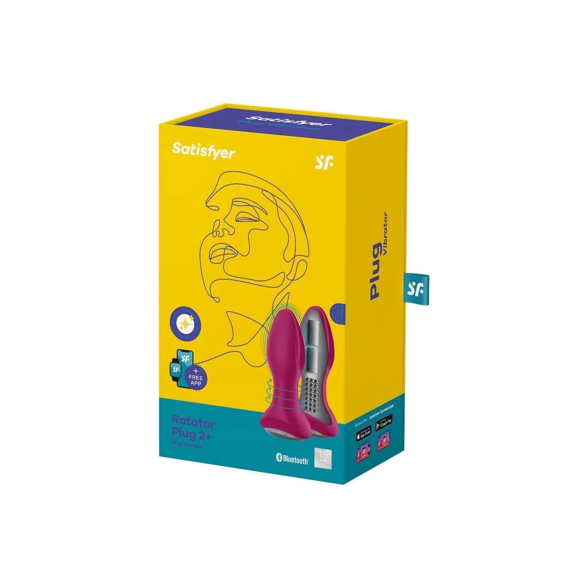 Rotator Plug 2+ Vibrierende Plugapp Rot von Satisfyer Connect kaufen | Fesselliebe