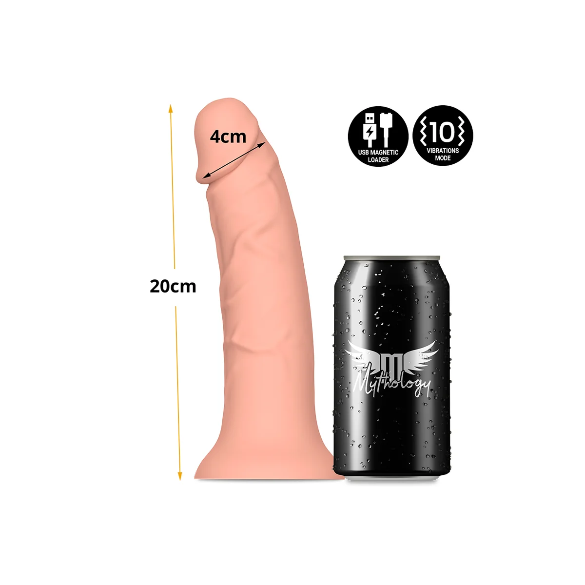 Asher Original Dildo M - Vibrator Kompatibel mit Watchme Wireless Technology von Mythology Fantasy Dildo kaufen | Fesselliebe