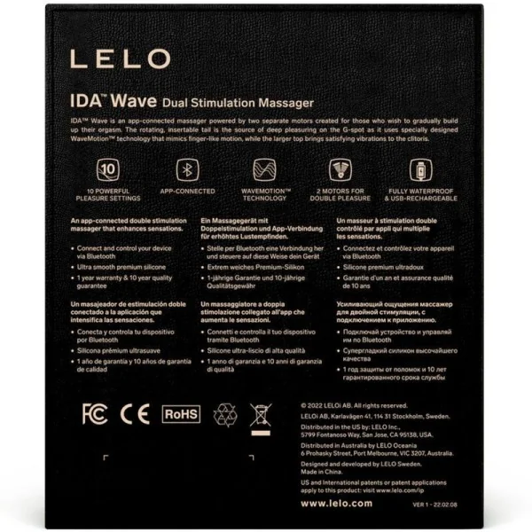 Ida Wave Couples Massager Schwarz von Lelo kaufen | Fesselliebe