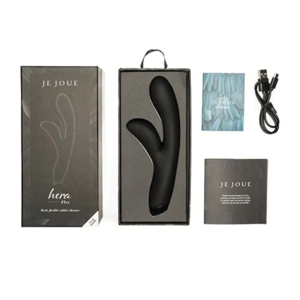 Hera Flex Kaninchenvibrator - Schwarz von Je Joue kaufen | Fesselliebe