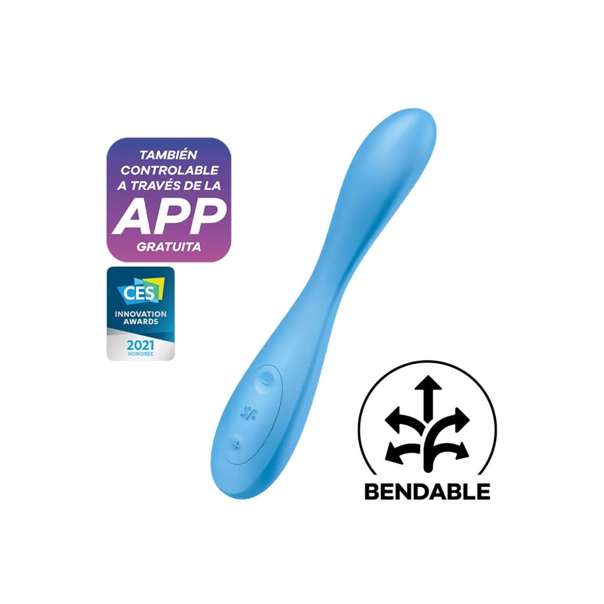 G-Spot Flex 4+ Multi Vibrator App Blau von Satisfyer Connect kaufen | Fesselliebe