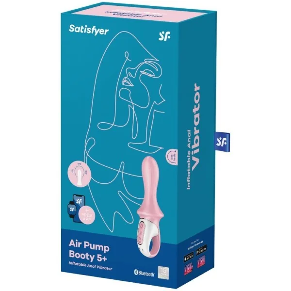 Air Pump Booty 5+ Aufblasbarer Analvibrator Rosa von Satisfyer Connect kaufen | Fesselliebe
