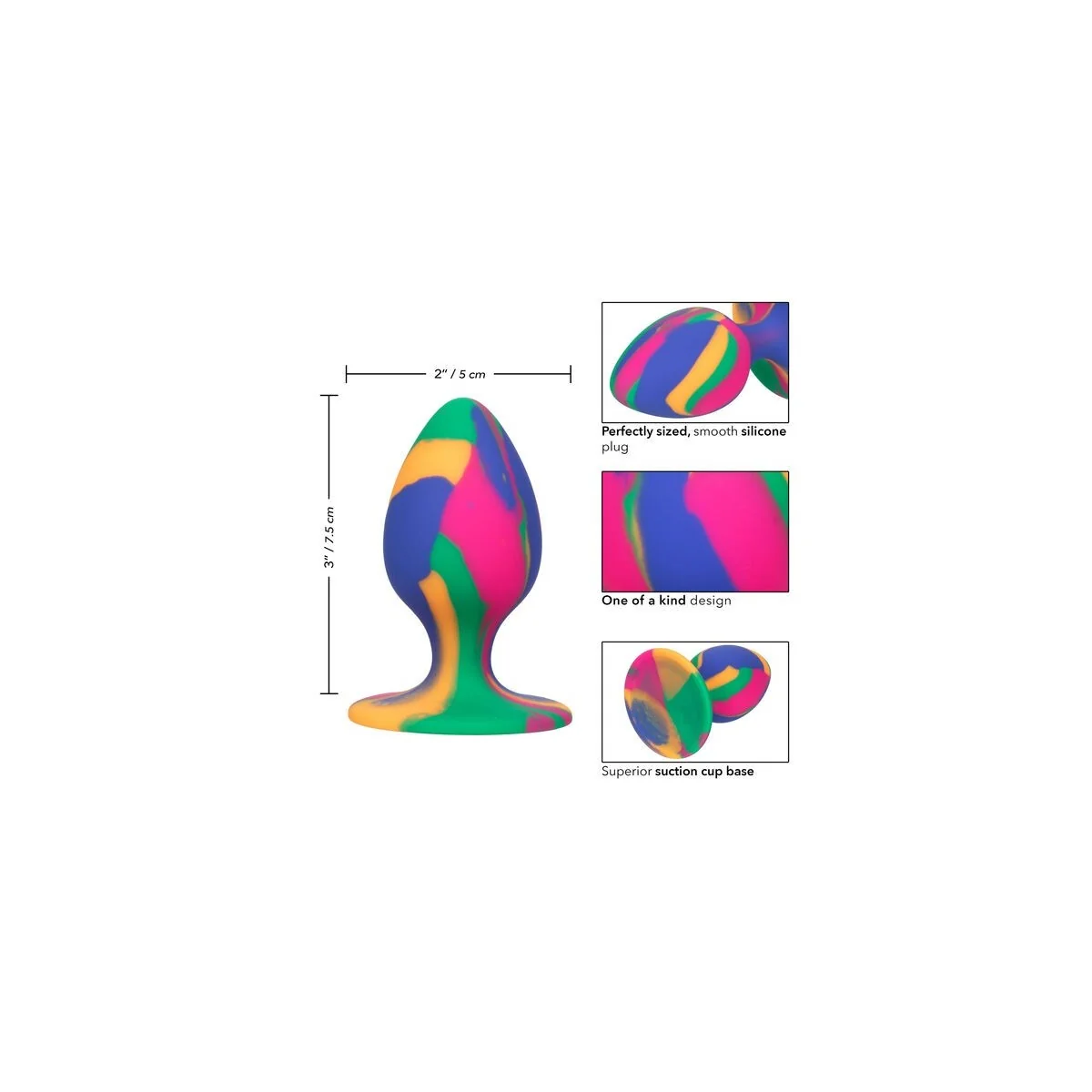 Cheeky Medium Tie-Dye Plug Anal von Calexotics kaufen | Fesselliebe