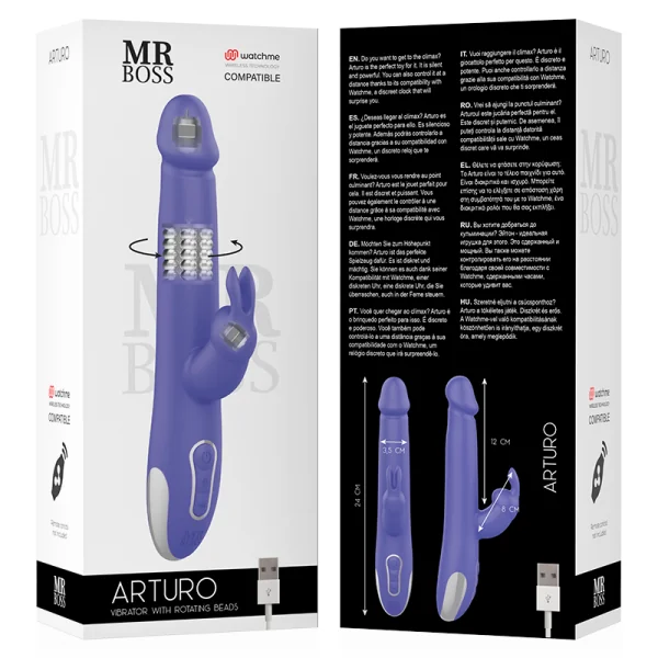 Arturo Vibrator & Rotator Kompatibel mit Watchme Wireless Technology von Mr. Boss kaufen | Fesselliebe