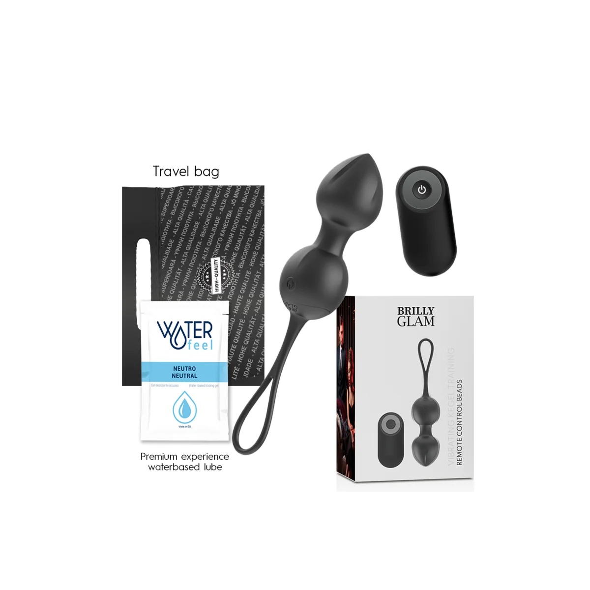 Vibrierende Kegelperlen mit Fernbedienung von Brilly Glam kaufen | Fesselliebe