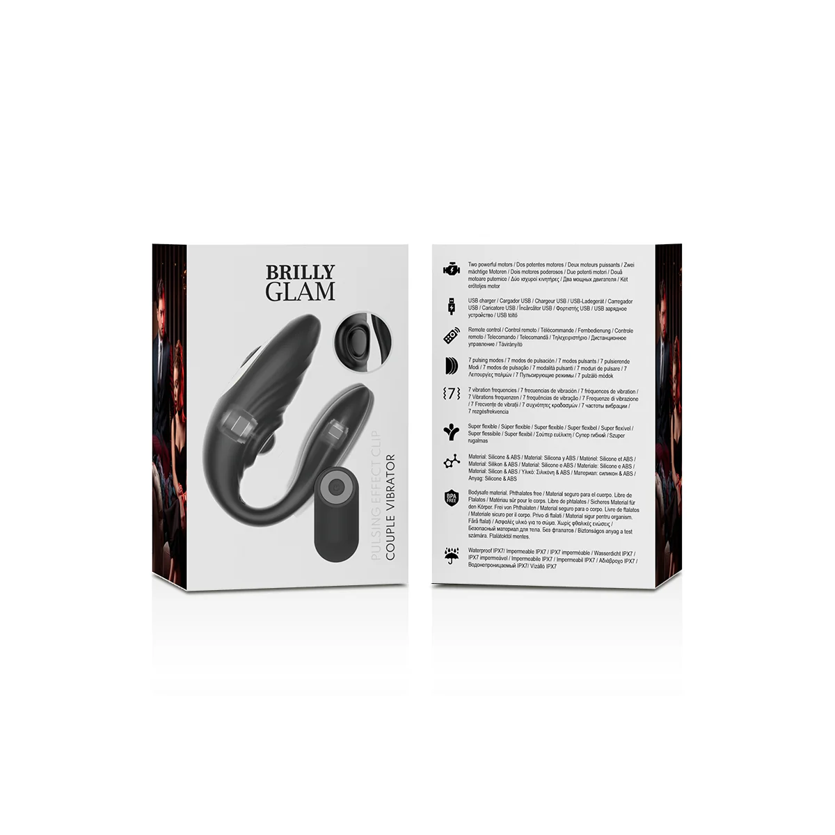 Paar mit Pulsierender und Vibrierender mit Fernbedienung von Brilly Glam kaufen | Fesselliebe