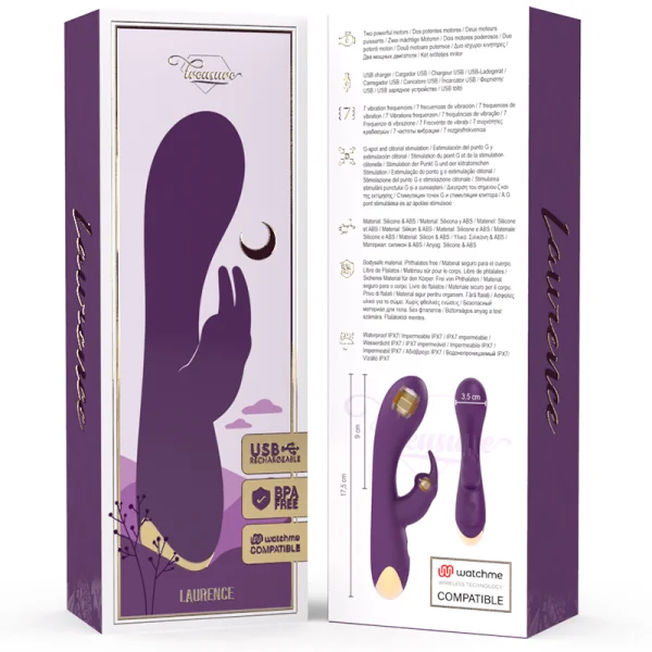 Laurence Rabbit Vibrator Watchme Wireless-Technologie Kompatibel von Treasure kaufen | Fesselliebe