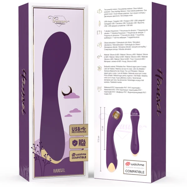 Hansel G-Spot Vibrator Watchme Wireless Technologie Kompatibel von Treasure kaufen | Fesselliebe