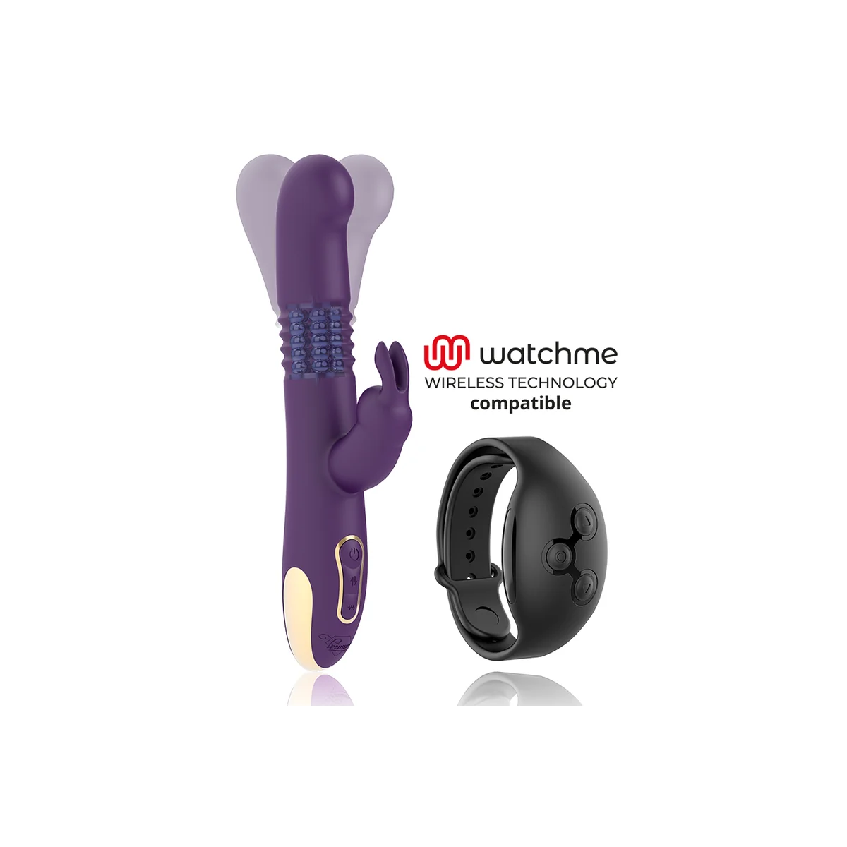 Bastian Rabbit Up & Down, Rotator & Vibrator Kompatibel mit Watchme Wireless Technology von Treasure kaufen | Fesselliebe