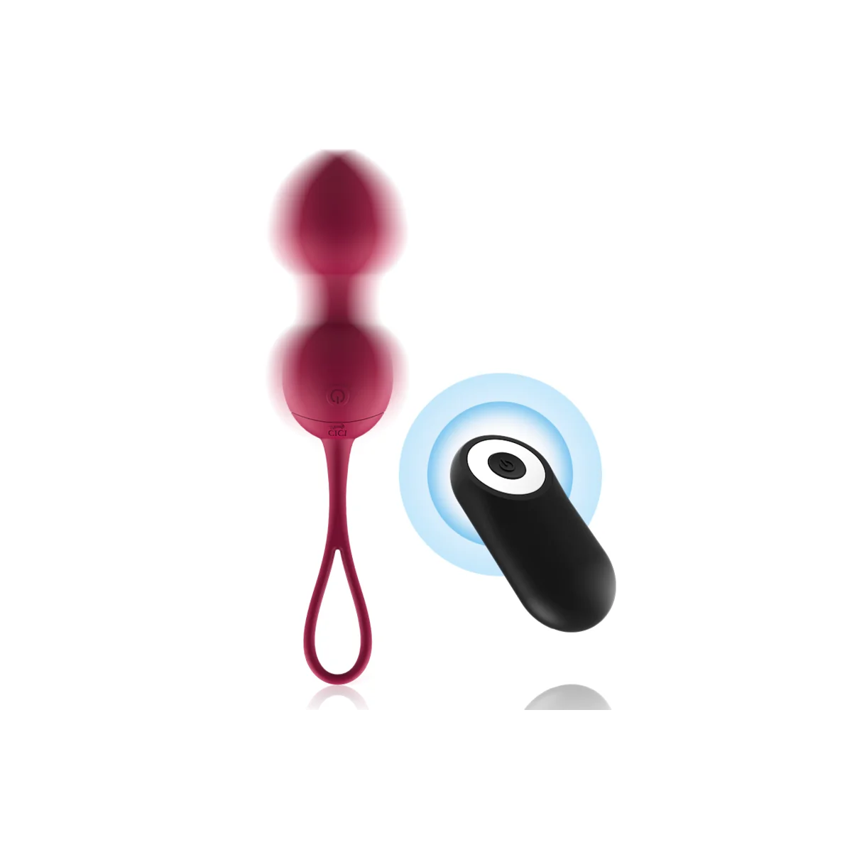 Premium Silikon 3 Vibrierende Kegelperlen mit Fernbedienung von Cici Beauty kaufen | Fesselliebe