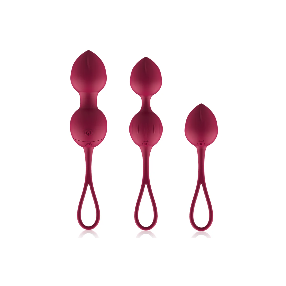 Premium Silikon 3 Vibrierende Kegelperlen mit Fernbedienung von Cici Beauty kaufen | Fesselliebe