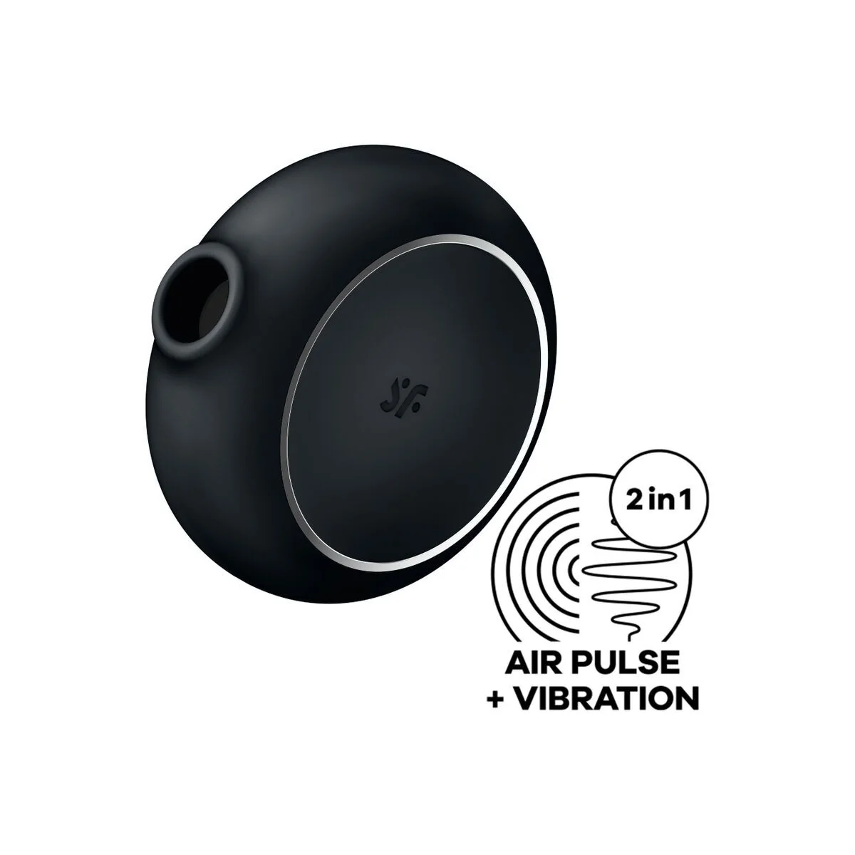 Pro To Go 3 Doppelter Luftpulsstimulator & Vibrator Schwarz von Satisfyer Air Pulse kaufen | Fesselliebe