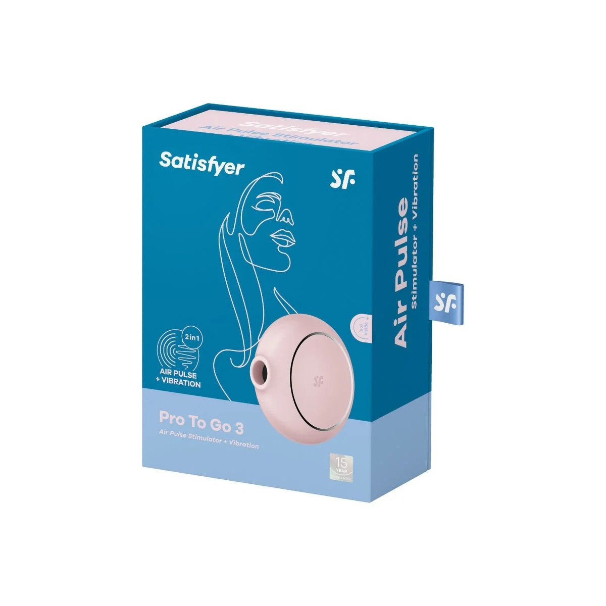 Pro To Go 3 Doppelter Luftpulsstimulator & Vibrator Rosa von Satisfyer Air Pulse kaufen | Fesselliebe