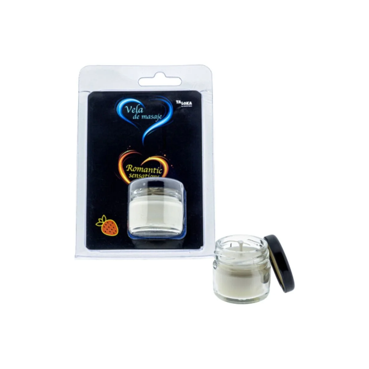 Erdbeer-Massagekerze von Taloka kaufen | Fesselliebe