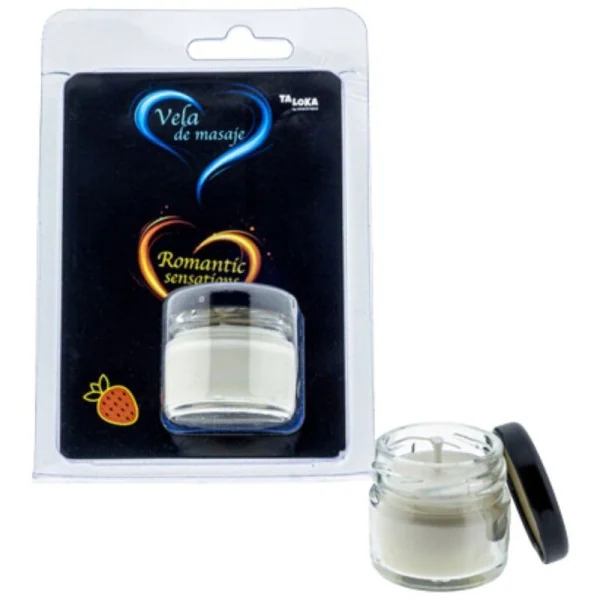 Erdbeer-Massagekerze von Taloka kaufen | Fesselliebe