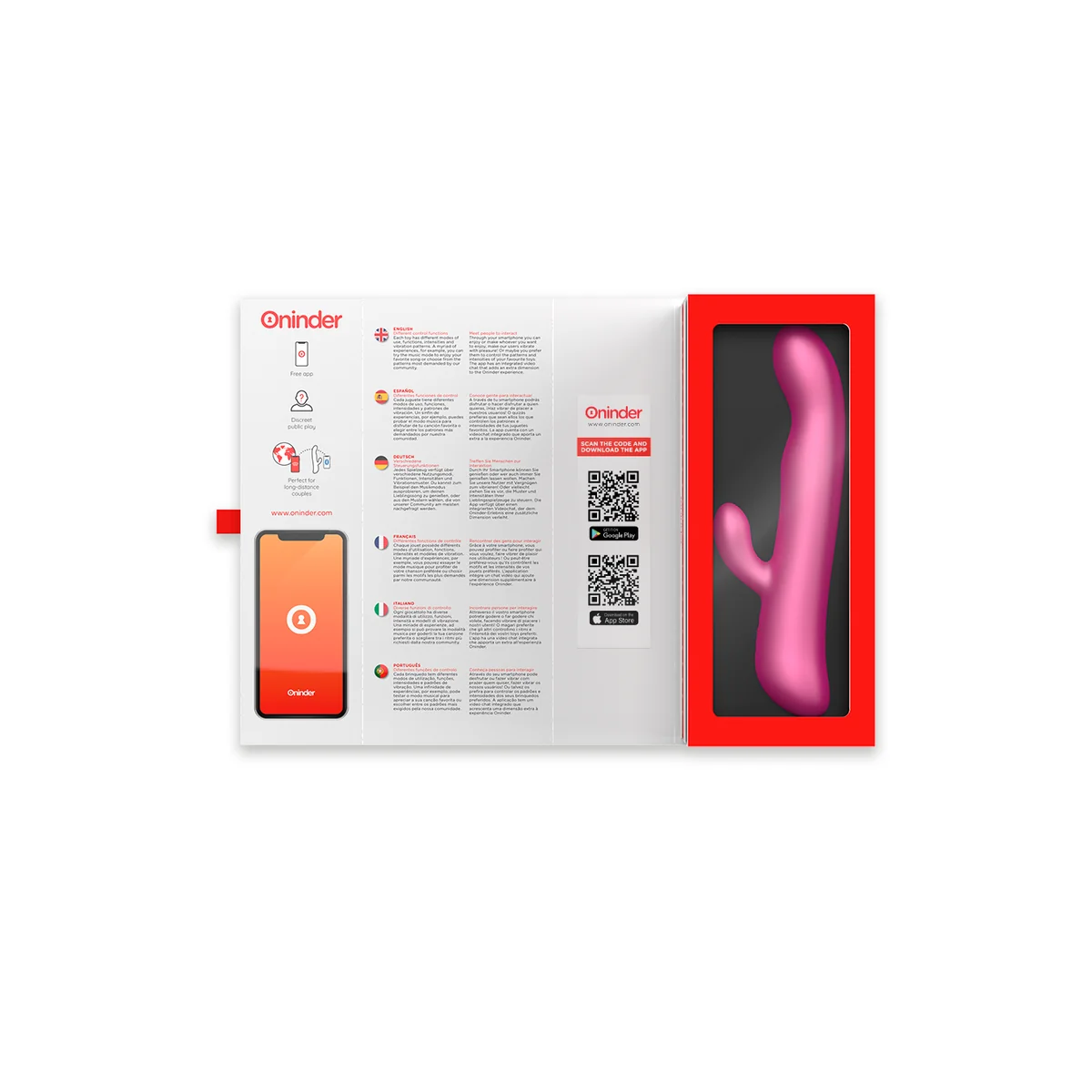 Oslo Vibration & Rotation Rosa - mit kostenloser App von Oninder kaufen | Fesselliebe