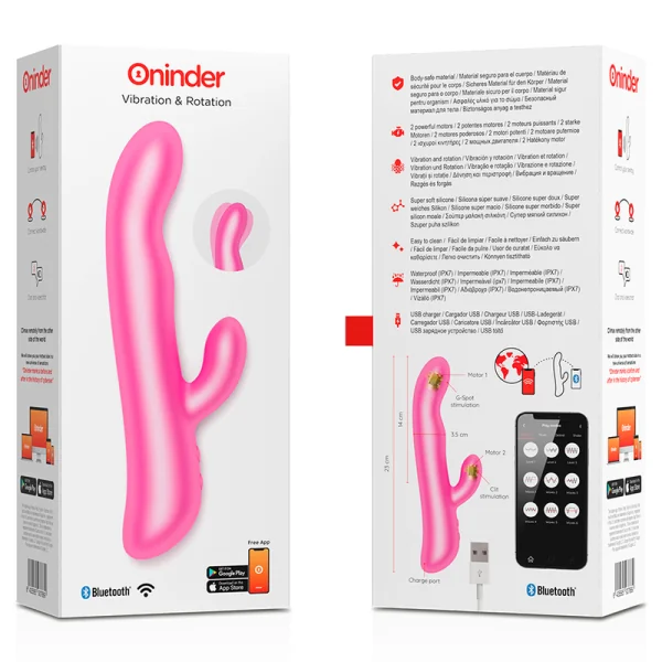 Oslo Vibration & Rotation Rosa - mit kostenloser App von Oninder kaufen | Fesselliebe
