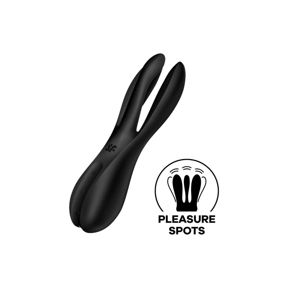 Threesome 2 Vibrator Schwarz von Satisfyer Vibrator kaufen | Fesselliebe