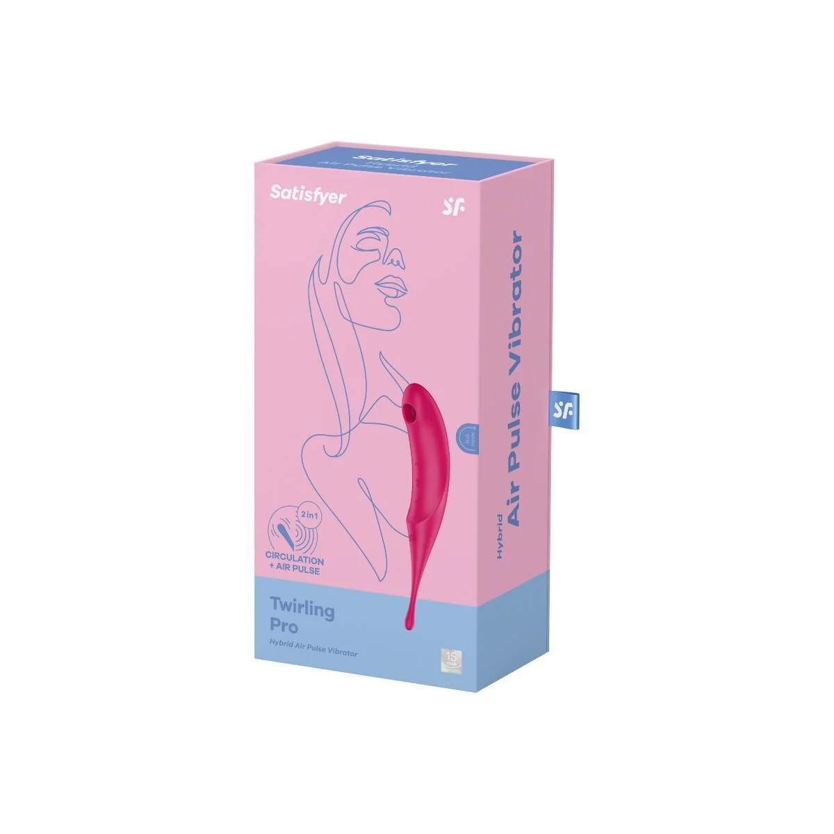 Twirling Pro Air Pulse Stimulator & Vibrator Rot von Satisfyer Air Pulse kaufen | Fesselliebe