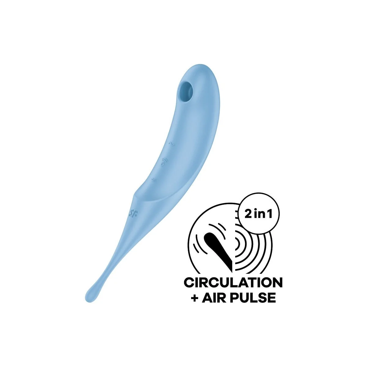 Twirling Pro Air Pulse Stimulator & Vibrator Blau von Satisfyer Air Pulse kaufen | Fesselliebe