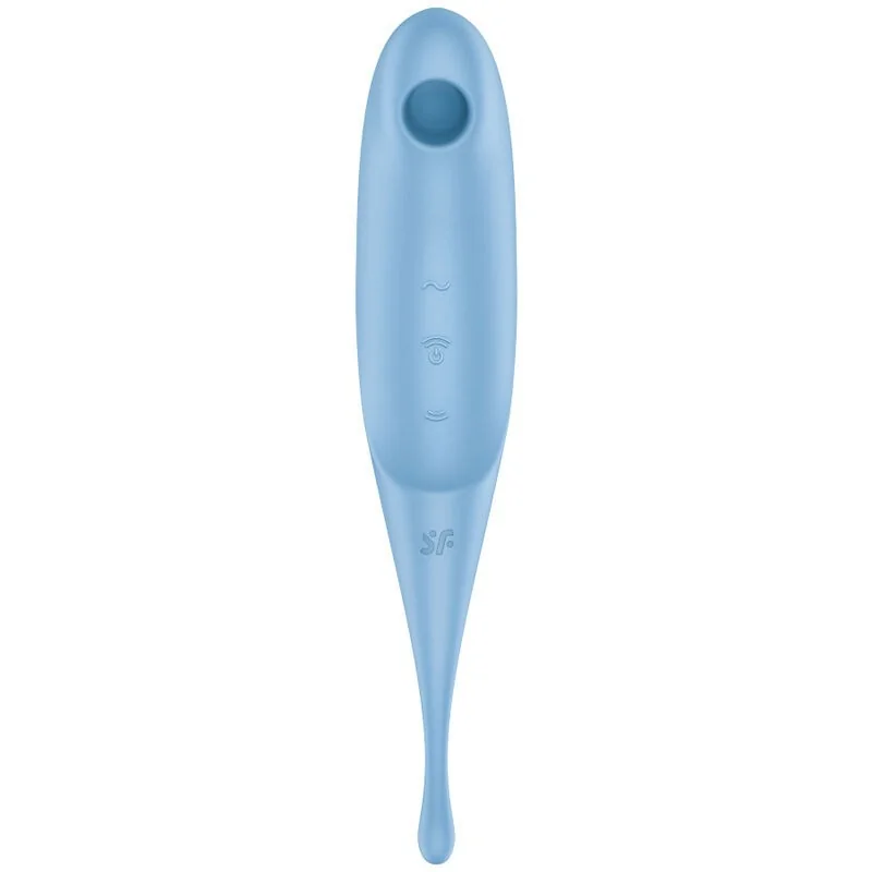 Twirling Pro Air Pulse Stimulator & Vibrator Blau von Satisfyer Air Pulse kaufen | Fesselliebe 2