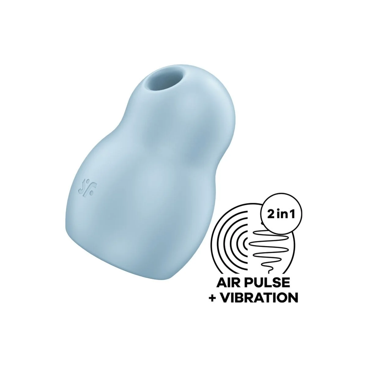 Pro To Go 1 Doppelter Luftpulsstimulator & Vibrator Blau von Satisfyer Air Pulse kaufen | Fesselliebe