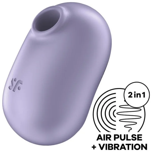 Pro To Go 2 Doppelter Luftpulsstimulator & Vibrator Violett von Satisfyer Air Pulse kaufen | Fesselliebe
