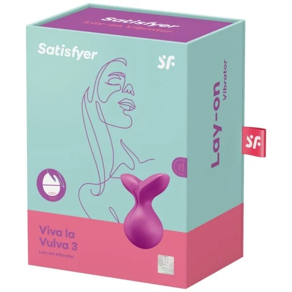 Viva La Vulva 3 Auflegvibrator Violett von Satisfyer Layons kaufen | Fesselliebe