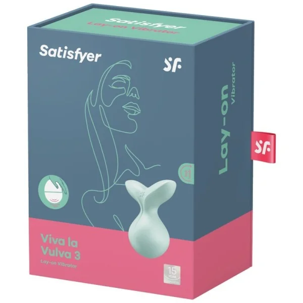 Viva La Vulva 3 Auflegvibrator Grün von Satisfyer Layons kaufen | Fesselliebe