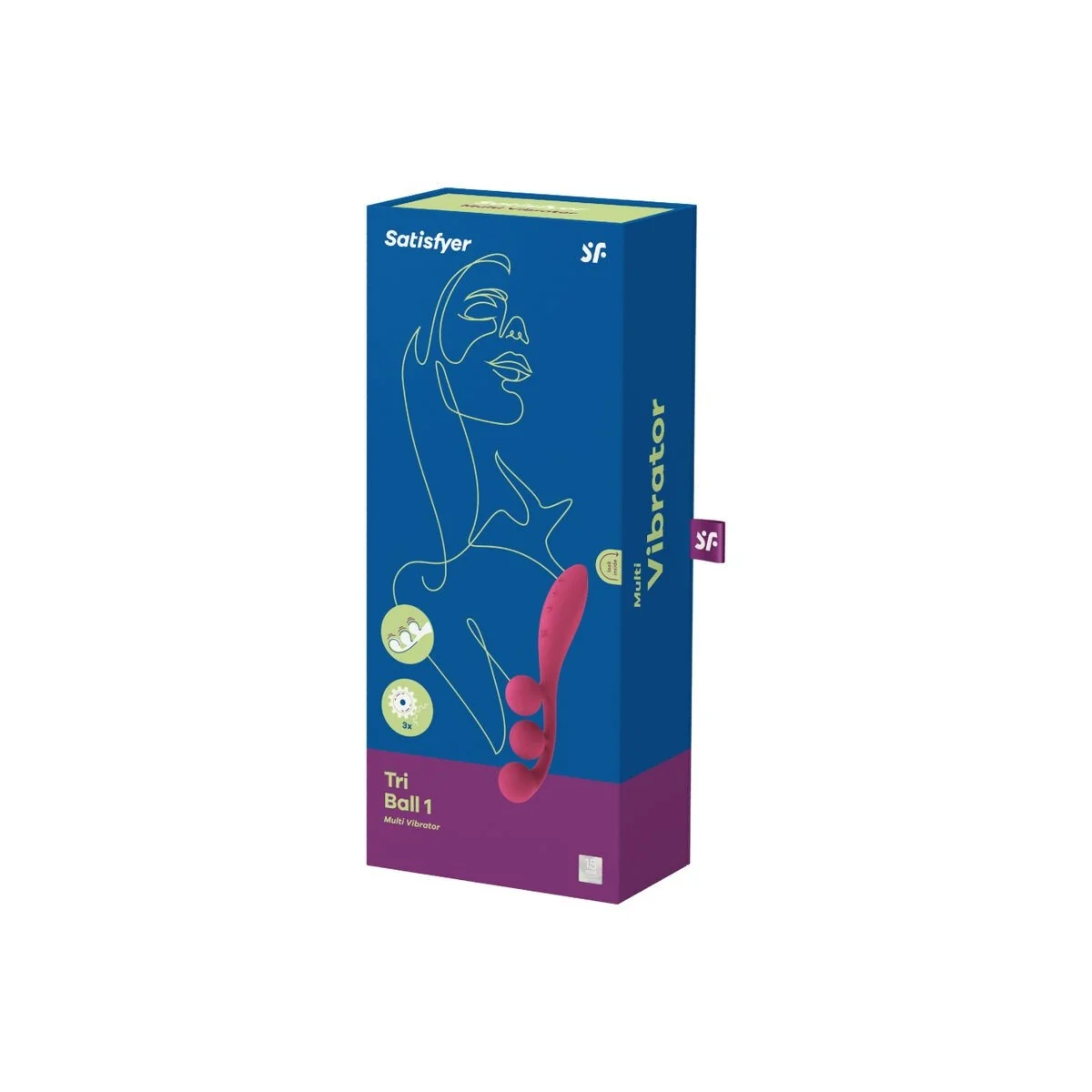 Tri Ball 1 Multivibrator Rot von Satisfyer Vibrator kaufen | Fesselliebe