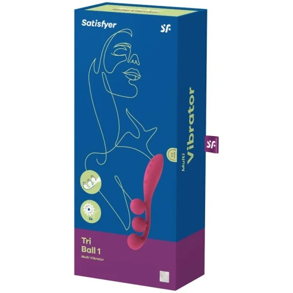 Tri Ball 1 Multivibrator Rot von Satisfyer Vibrator kaufen | Fesselliebe