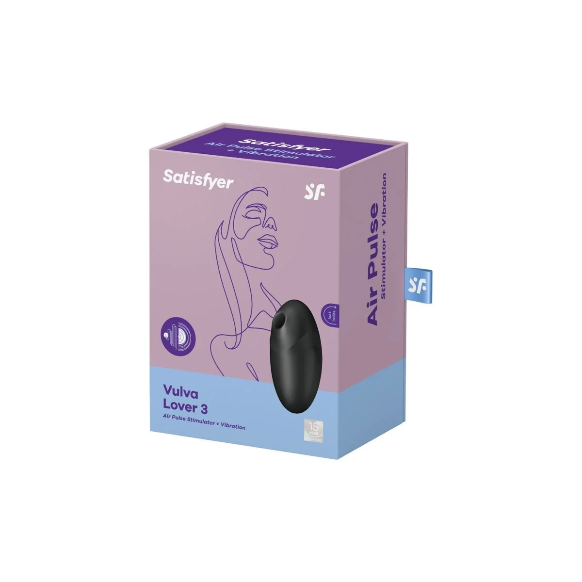 Vulva Lover 3 Luftpulsstimulator & Vibrator Schwarz von Satisfyer Air Pulse kaufen | Fesselliebe