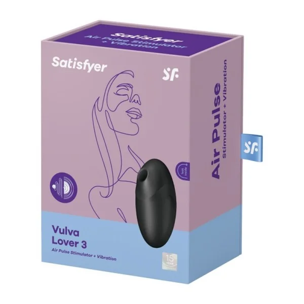Vulva Lover 3 Luftpulsstimulator & Vibrator Schwarz von Satisfyer Air Pulse kaufen | Fesselliebe