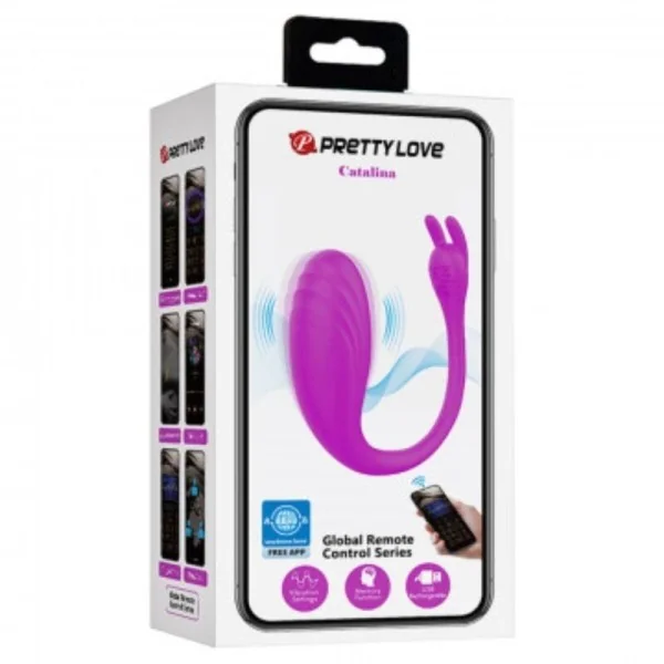 Catalina Massager mit kostenloser App Flieder von Pretty Love kaufen | Fesselliebe
